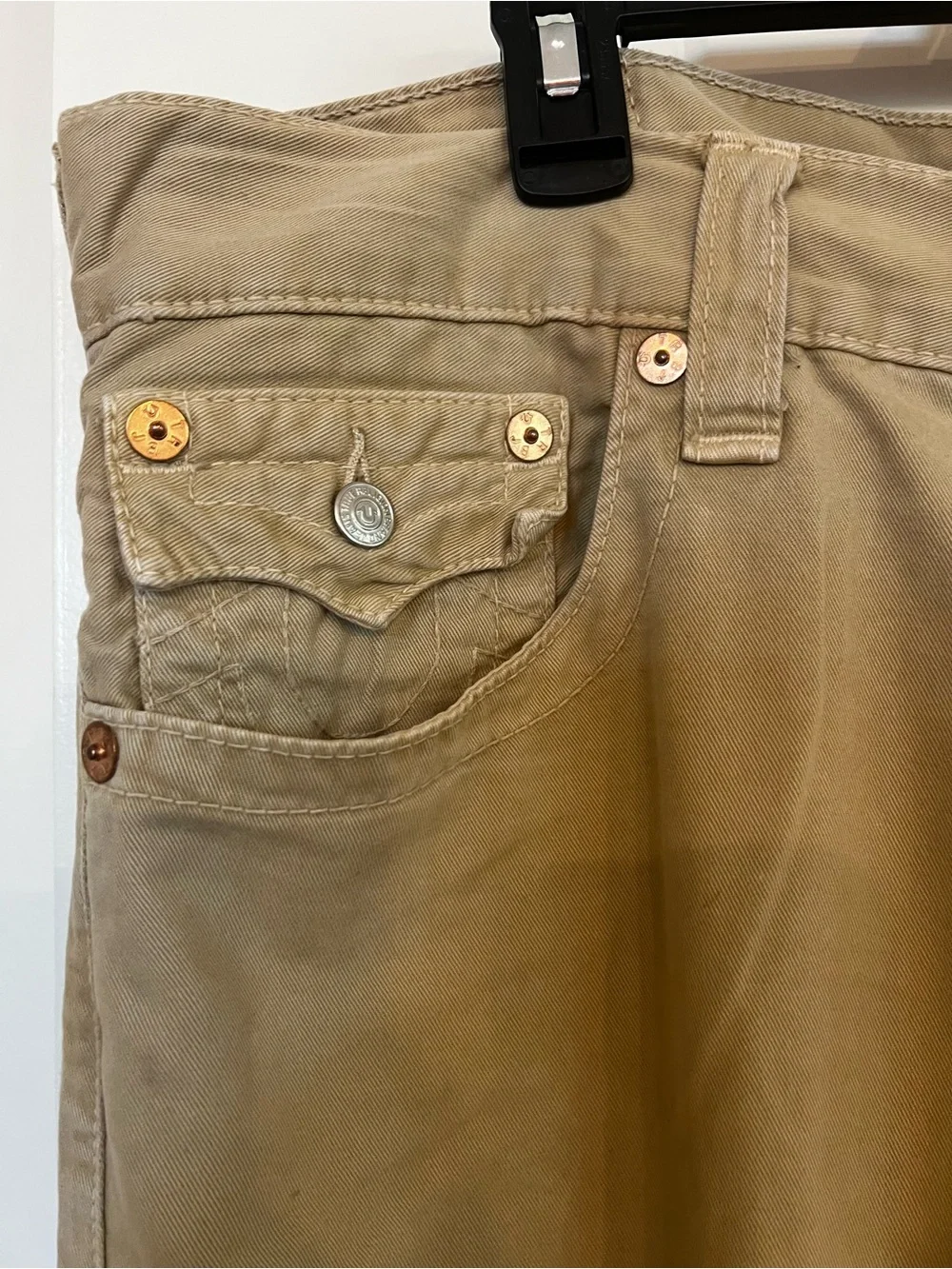 True Religion Men's Bootcut Jeans in Khaki
